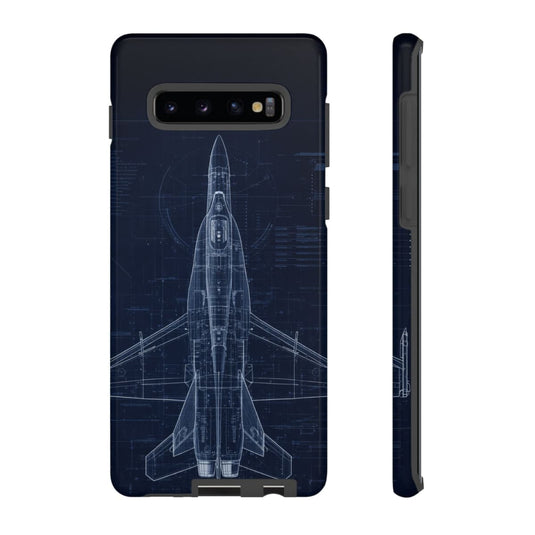F/A-18 Blueprint Phone Case Air Force Collection Samsung - Cadetshop