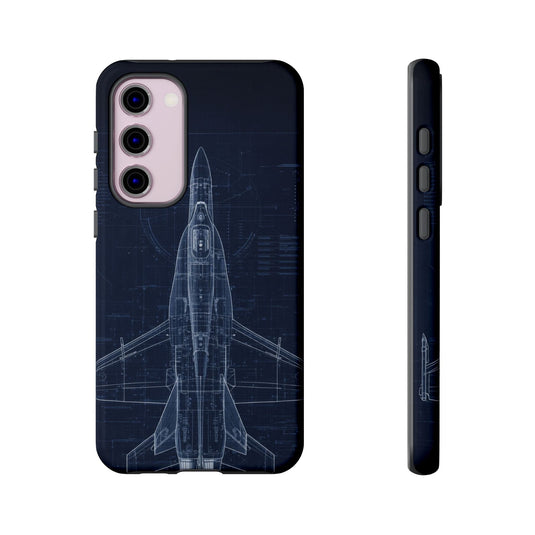 F/A-18 Blueprint Phone Case Air Force Collection Samsung - Cadetshop