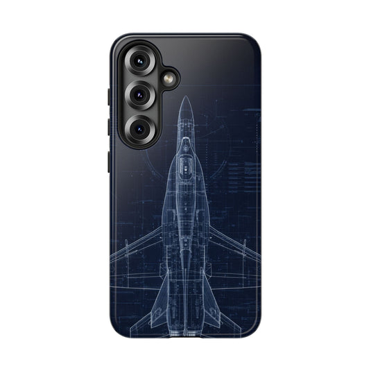 F/A-18 Blueprint Phone Case Air Force Collection Samsung - Cadetshop