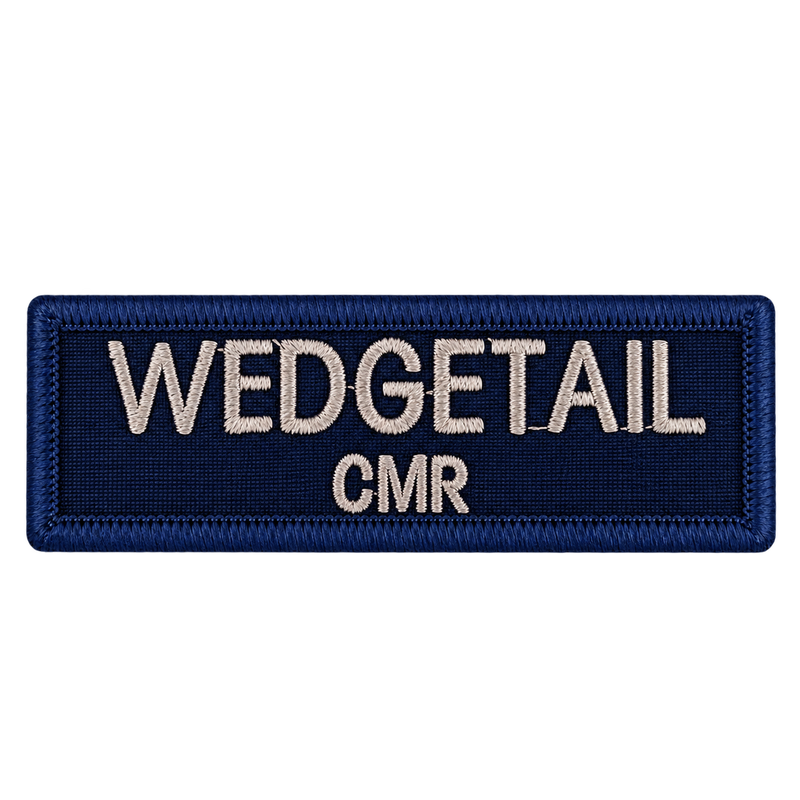 Load image into Gallery viewer, Custom Embroidered Police First Responder ILAV Style Name Tag 80 x 25 mm 2 Line
