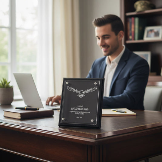 Custom Presentation Plaque Leadership Eagle Acrylic