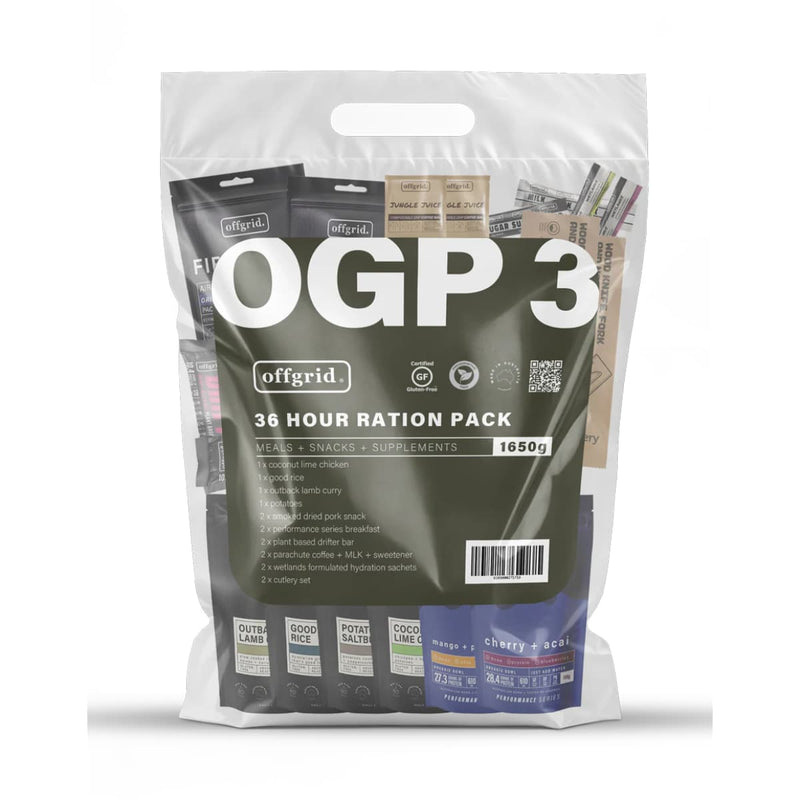 Load image into Gallery viewer, OGP3 36HR Ration Pack MRE Meals Ready to Eat - Cadetshop
