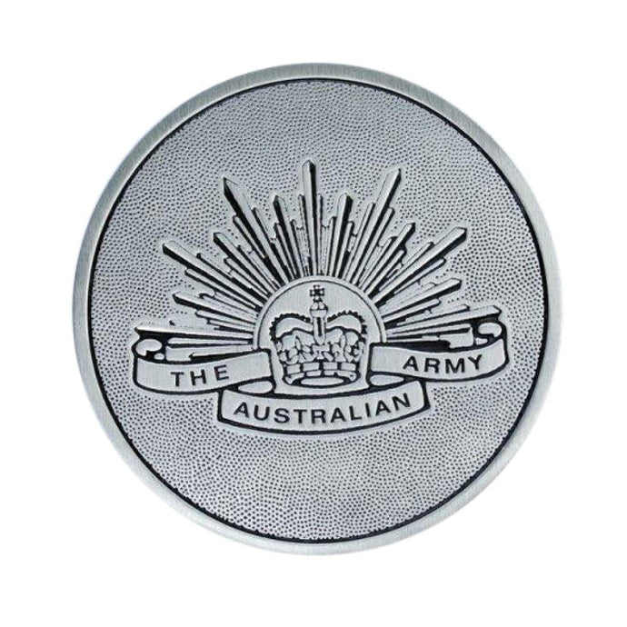 Pewter Military Coaster Australian Army - Cadetshop