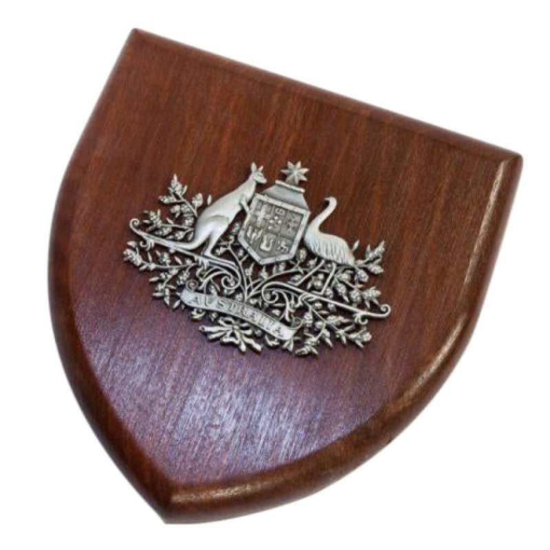 Load image into Gallery viewer, Presentation Plaque Australian Coat of Arms Plaque Large Pewter - Cadetshop
