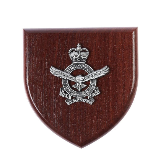 Presentation Plaque Royal Australian Air Force RAAF Plaque Large Pewter - Cadetshop
