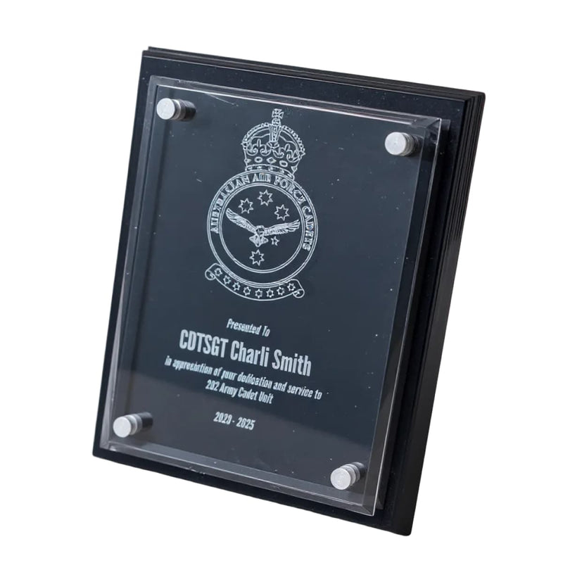 Load image into Gallery viewer, Custom Presentation Plaque AAFC Acrylic - Cadetshop
