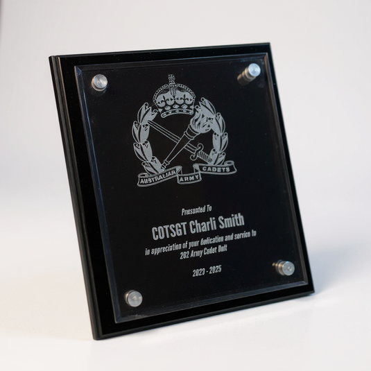 Custom Presentation Plaque AAC Acrylic