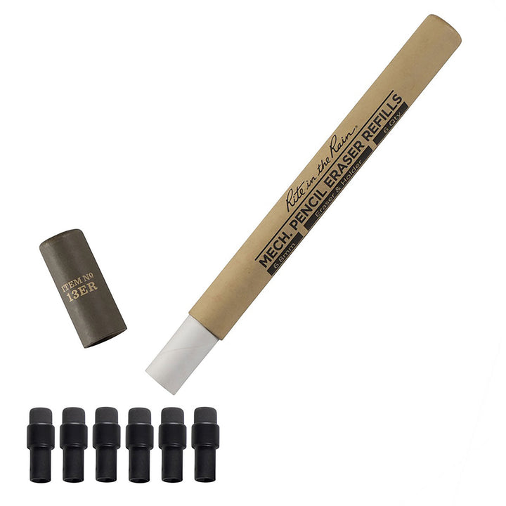 Rite in the Rain Mechanical Clicker Pencil Eraser Refill - Dark Grey ...