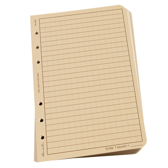 Rite in the Rain Standard Loose Leaf Planner Refill 4.625 X 7 With 6 Hole Punch - Universal - Tan - 100 Sheets - Cadetshop