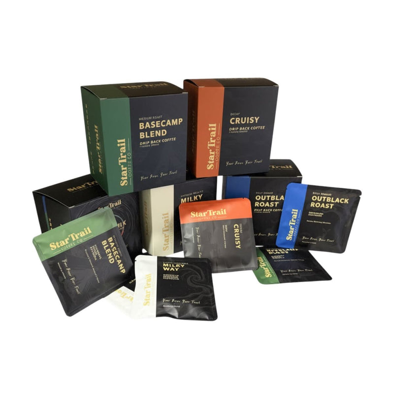 Load image into Gallery viewer, Star Trail Camp Coffee Trail Mix Sample Drip Bags - Cadetshop
