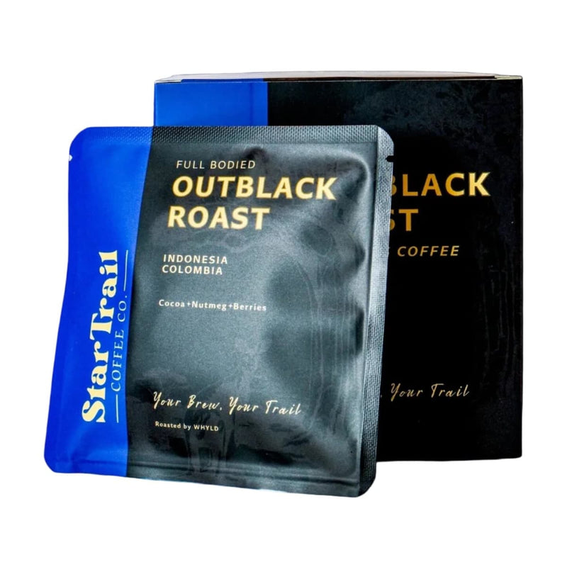 Load image into Gallery viewer, Star Trail Camp Coffee Outblack Roast Blend Drip Bags - Cadetshop

