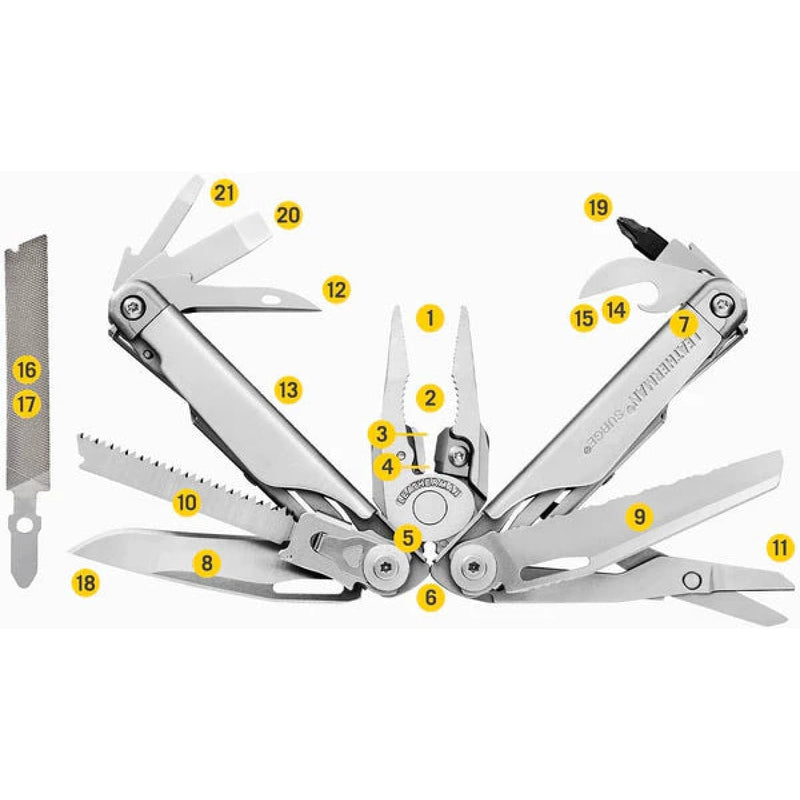 Load image into Gallery viewer, Leatherman Multi-Tool Surge Black 21 Tools - Cadetshop
