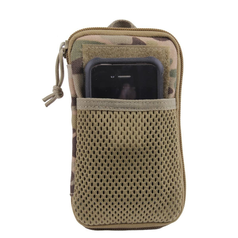 Load image into Gallery viewer, Tactical MOLLE EDC Wallet and Phone Pouch Multicam - Cadetshop

