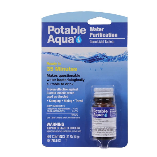 Water Purification Tablets Potable Aqua - Cadetshop